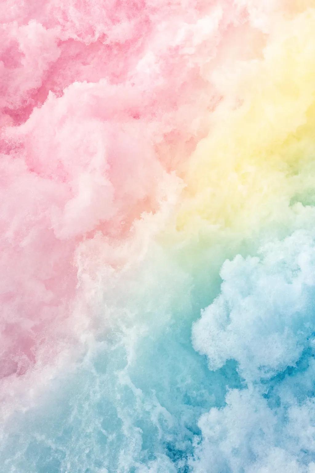 Immerse yourself in the tranquil allure of an aquarelle background adorned with delicate pastel fusions.