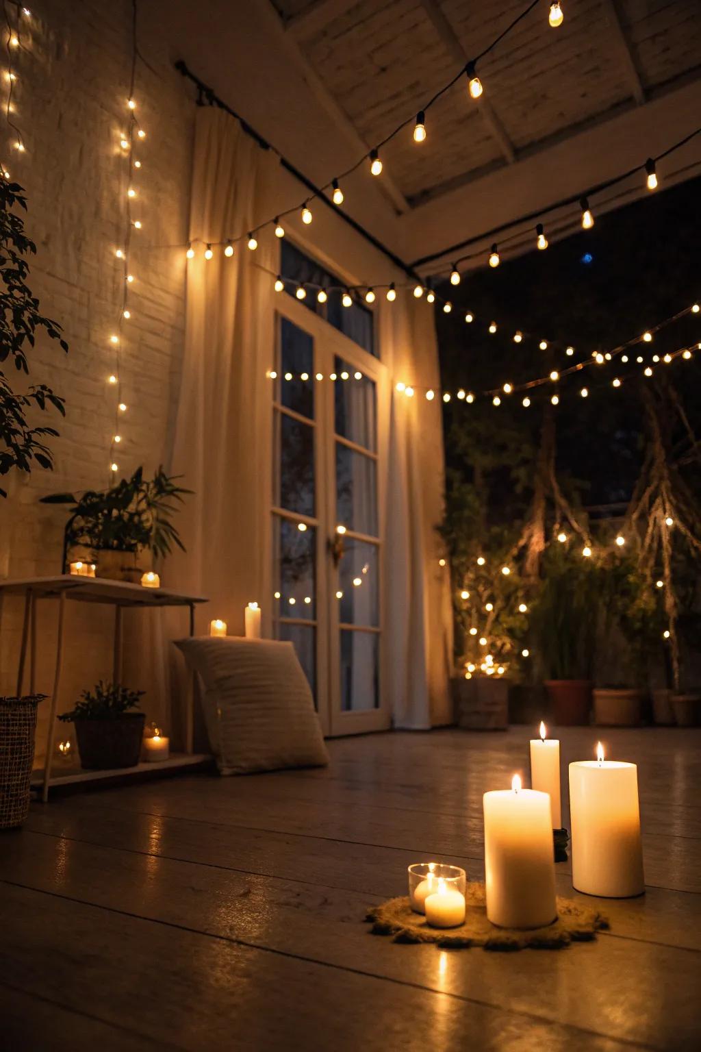 Subtle lighting and gentle glows help set the perfect relaxed atmosphere.