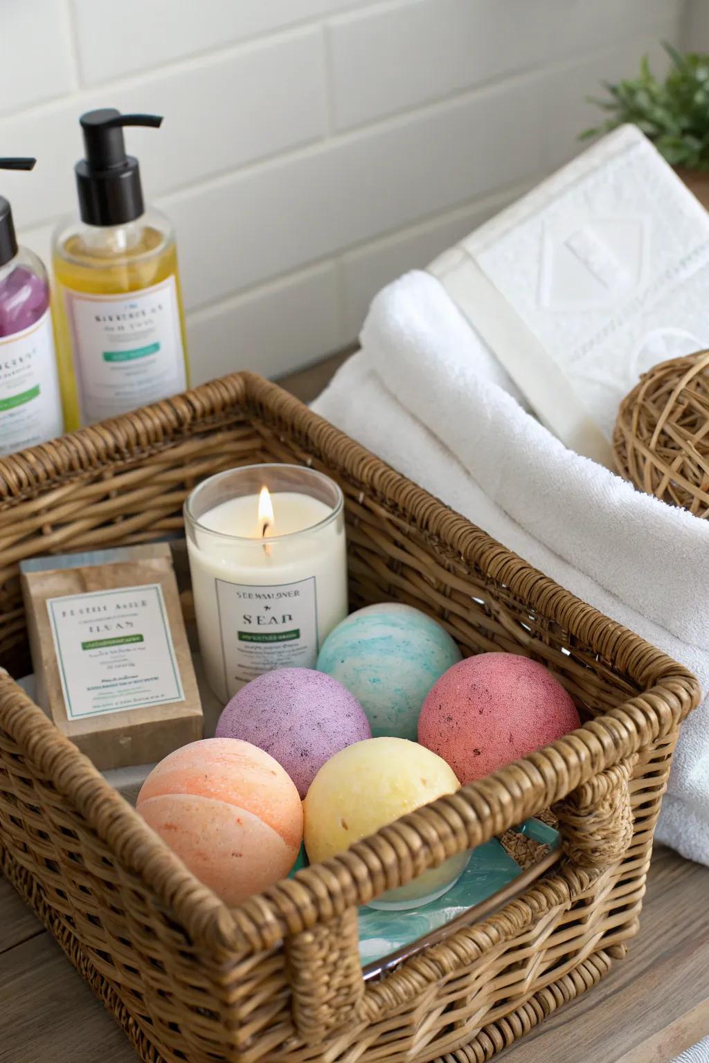 Spa-inspired gift sets serve as wonderful and pampering presents for baby showers.