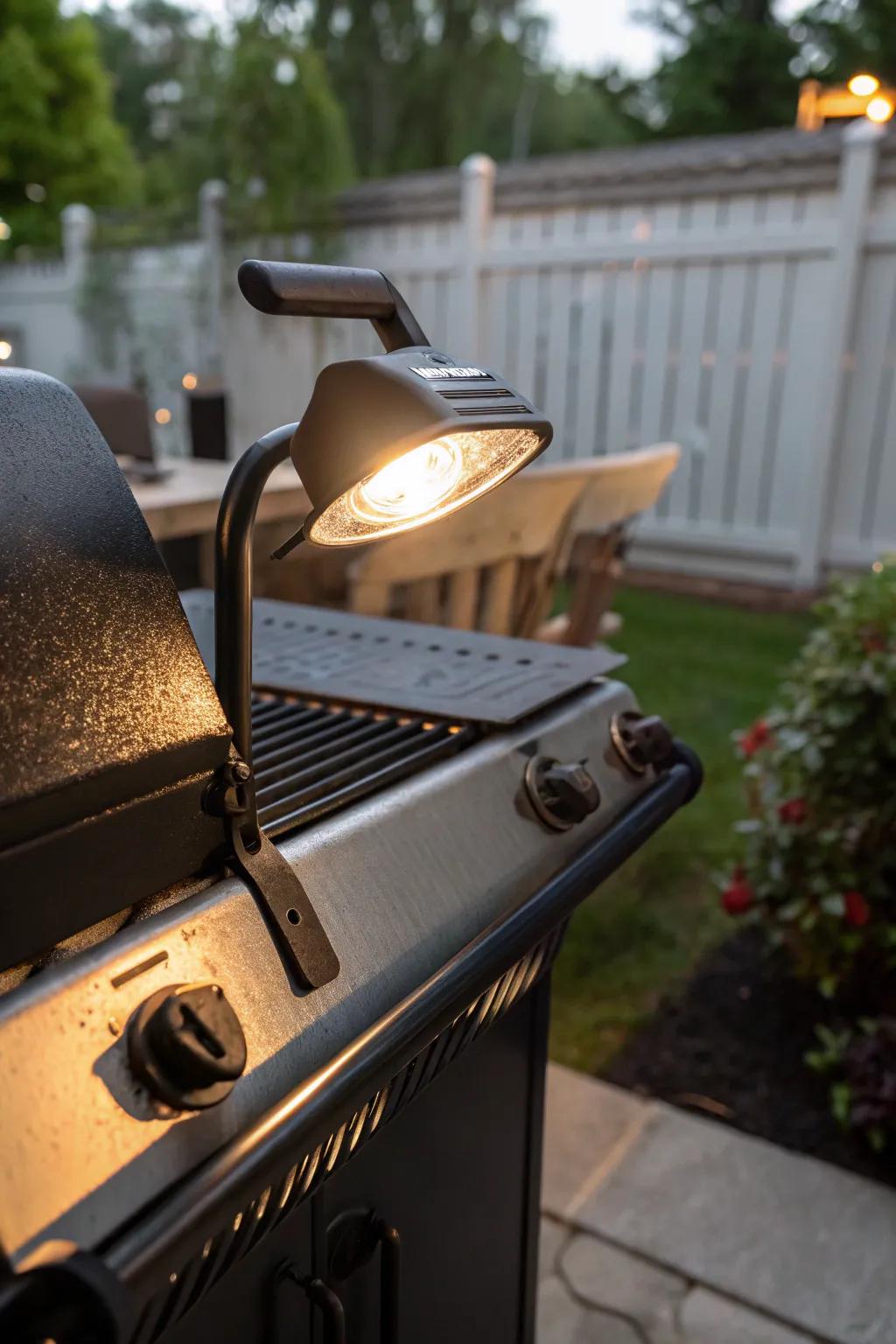 Clip-on grill lights are user-friendly and versatile.