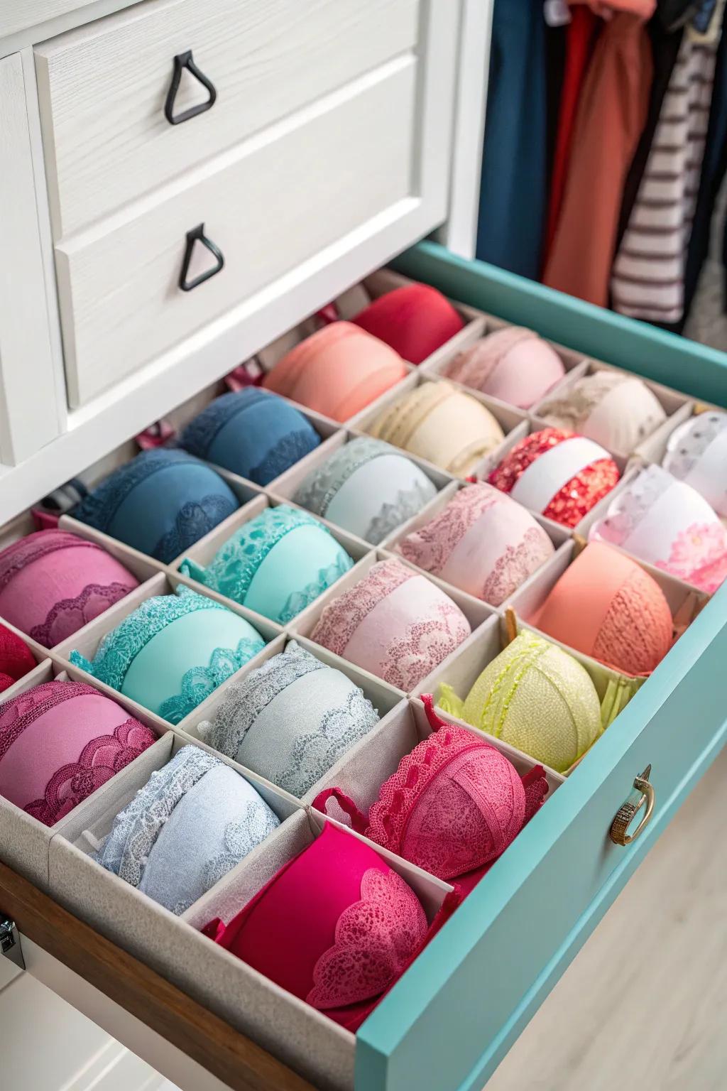 Maintain the cleanliness of your undergarments with drawer separators.