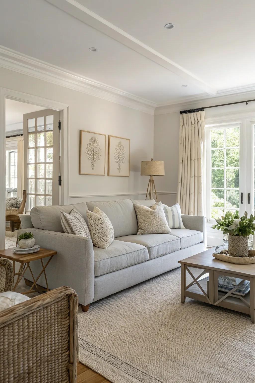 Neutral shades have the power to make even the smallest areas feel spacious and inviting.