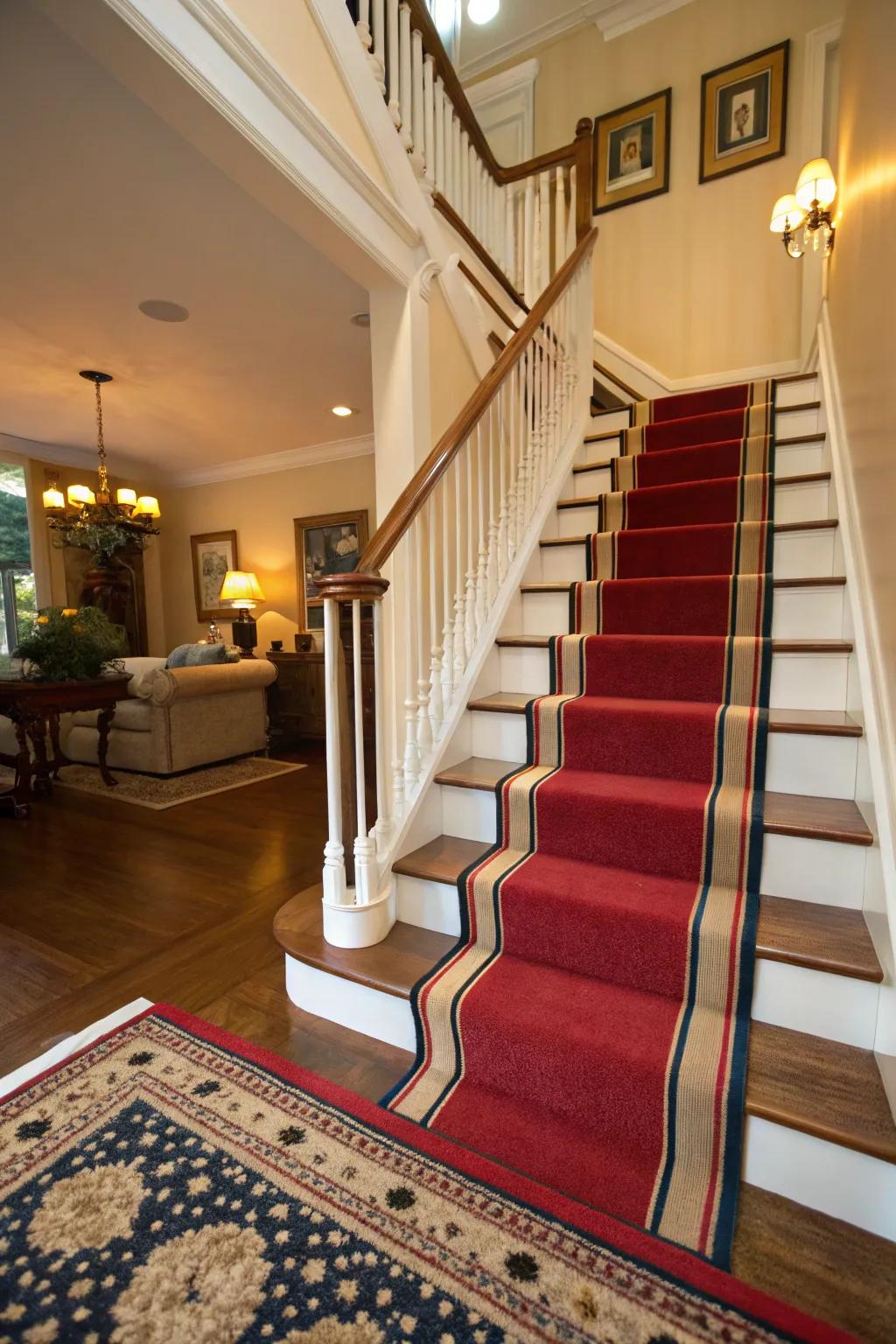 Contrasting borders provide definition and sophistication.