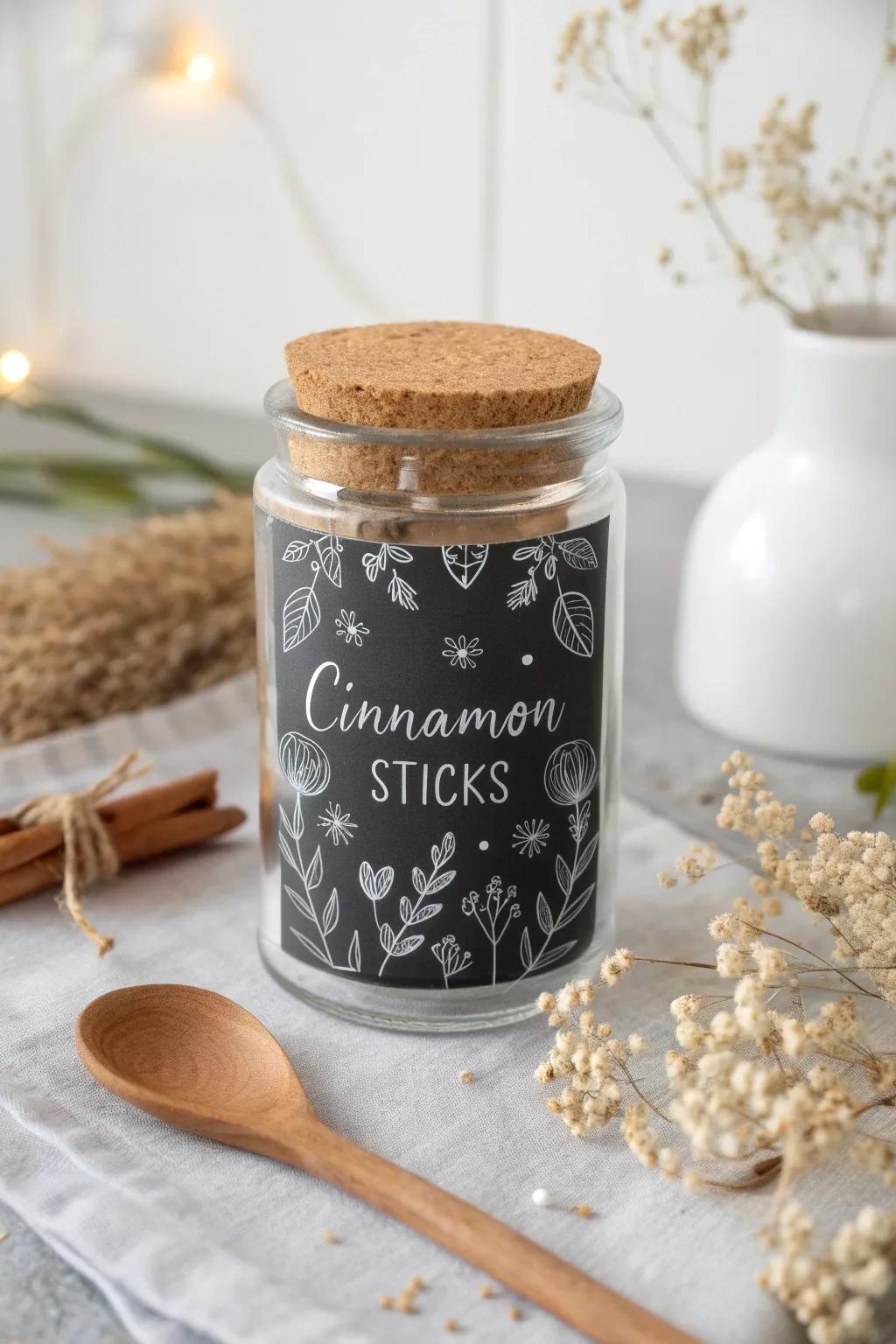 With these charming paint pen stickers, you can give your pantry a sophisticated touch that's both useful and appealing.
