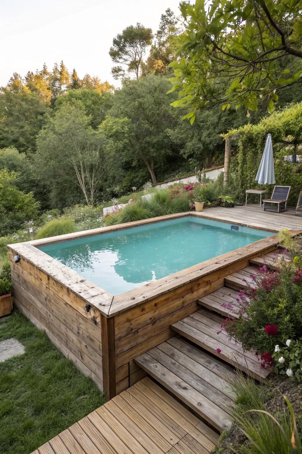 A charming timber deck enhances the function and style of your poolside.