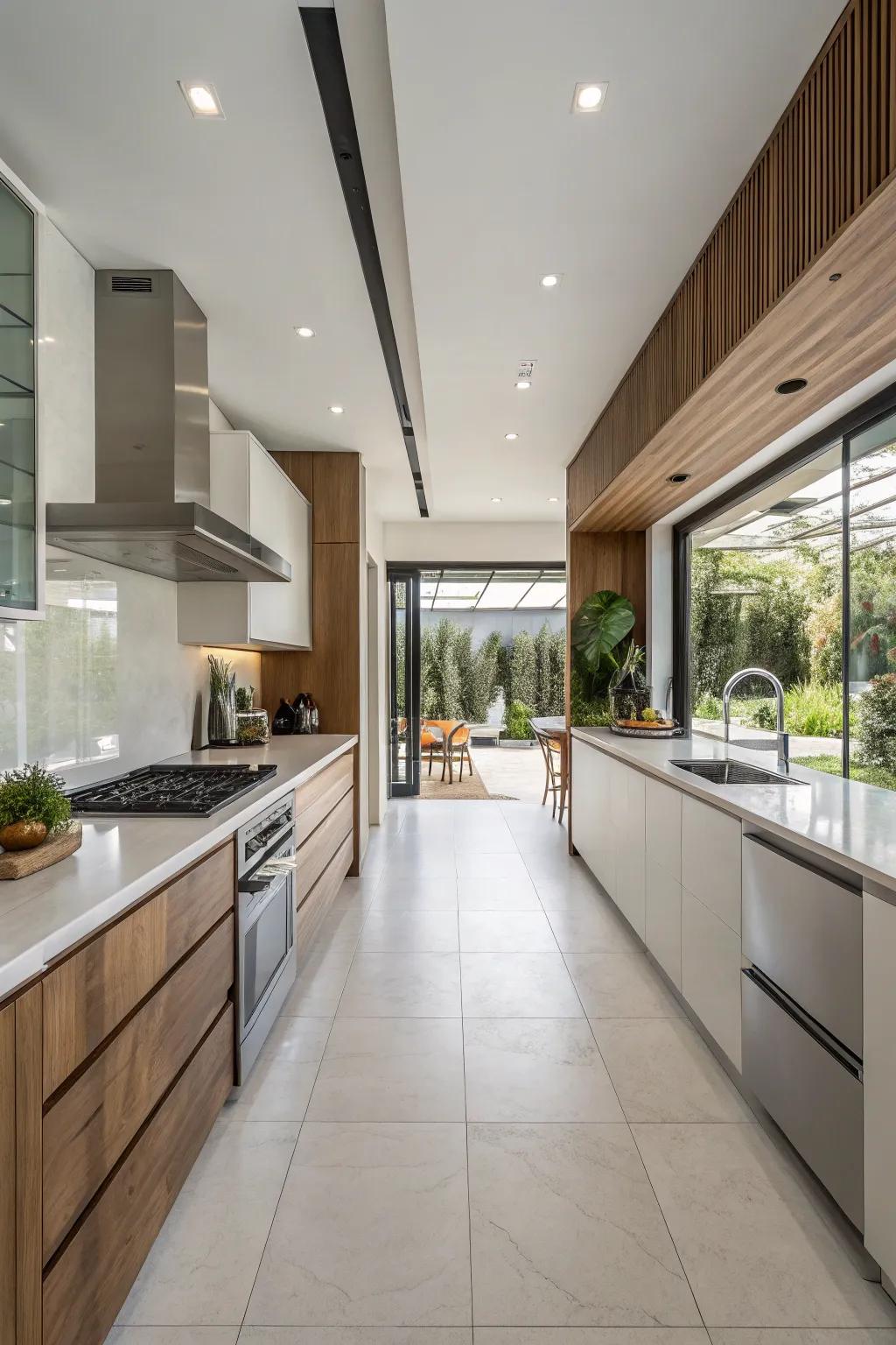 An open kitchen design promoting accessibility and engagement.