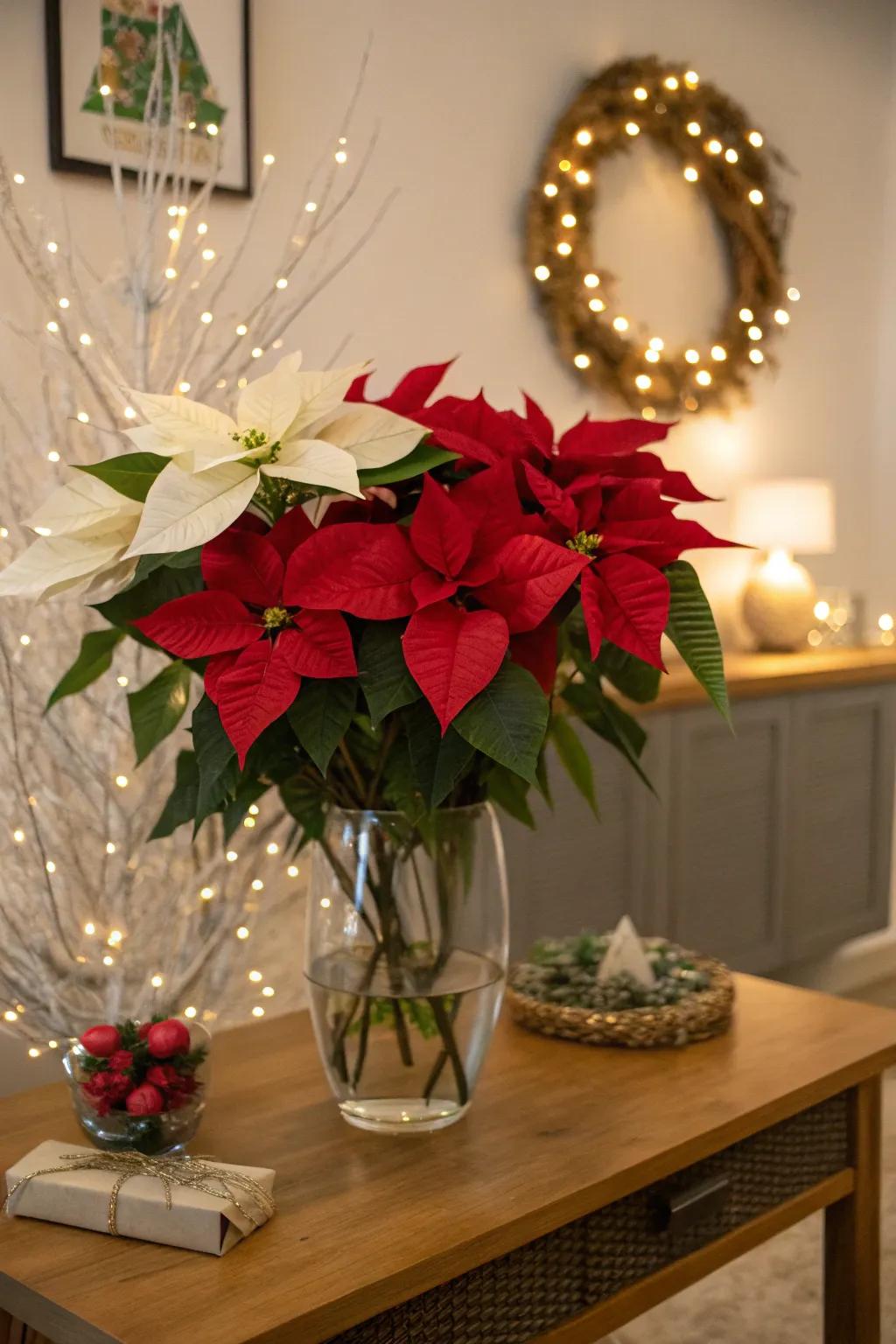 Simply displayed, refined painted petals create a celebratory mood.