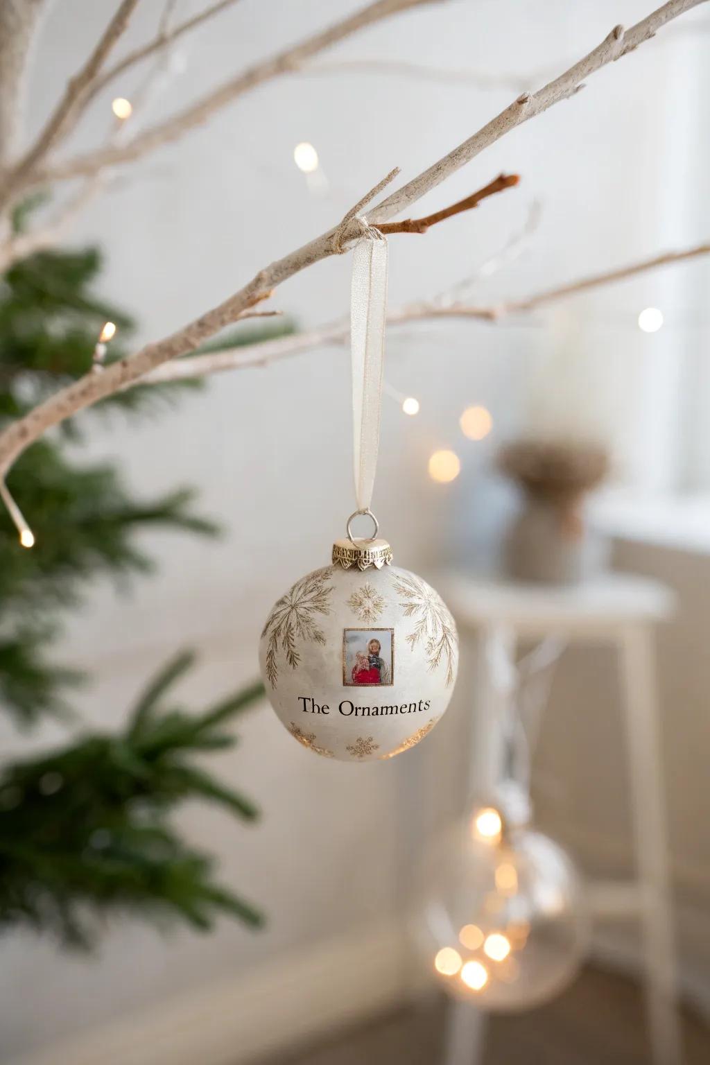 Commemorate friendship with a personalized bauble that brings treasured memories to life.