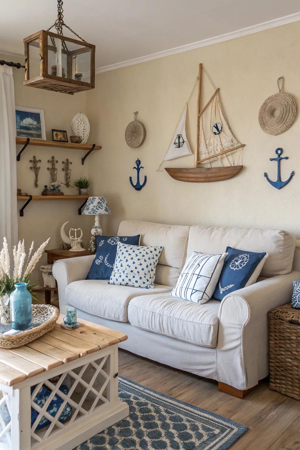 Sand beige helps create a warm and inviting coastal atmosphere.