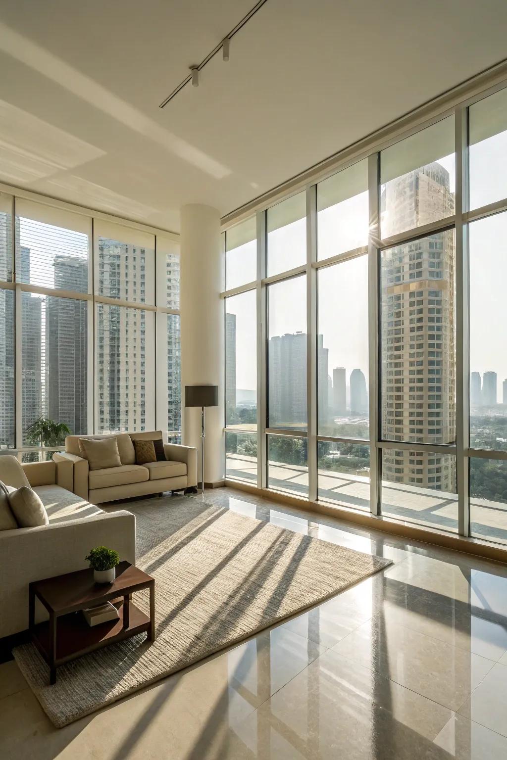 Enhance your condo’s sense of space by amplifying natural light.