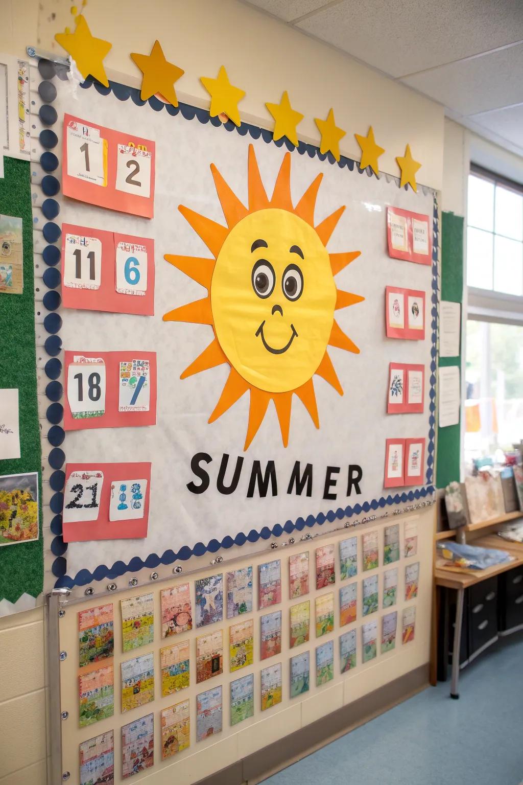 The bright countdown board that brightens up any classroom.