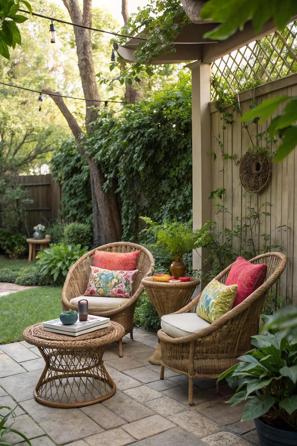 A serene seating nook designed for ultimate relaxation.