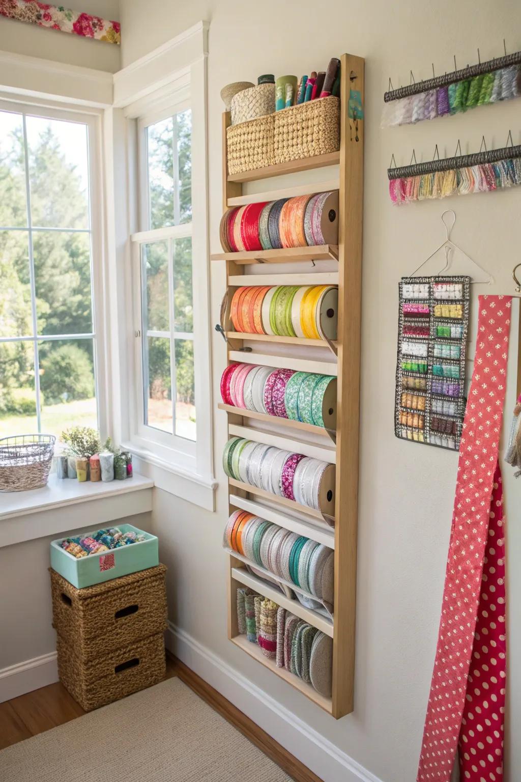 Taking advantage of vertical storage solutions helps maximize space when it's limited.