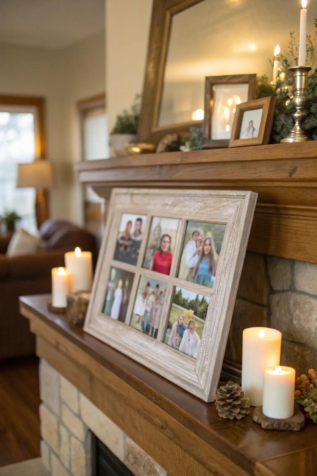 A bespoke photographic display perfectly encapsulates treasured family memories.