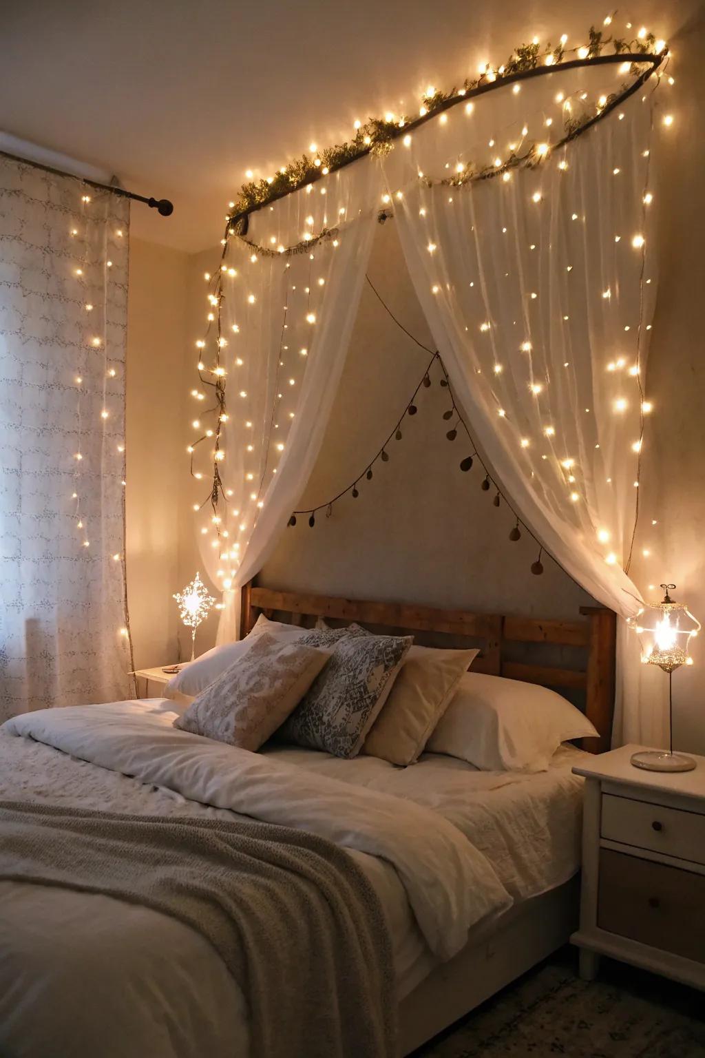 String lights impart a magical feel to any room.