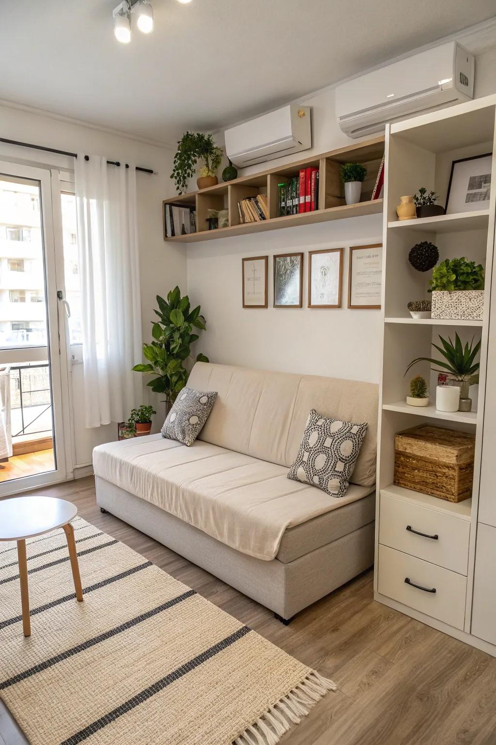 Multi-purpose furniture can transform a small space into a highly functional area.