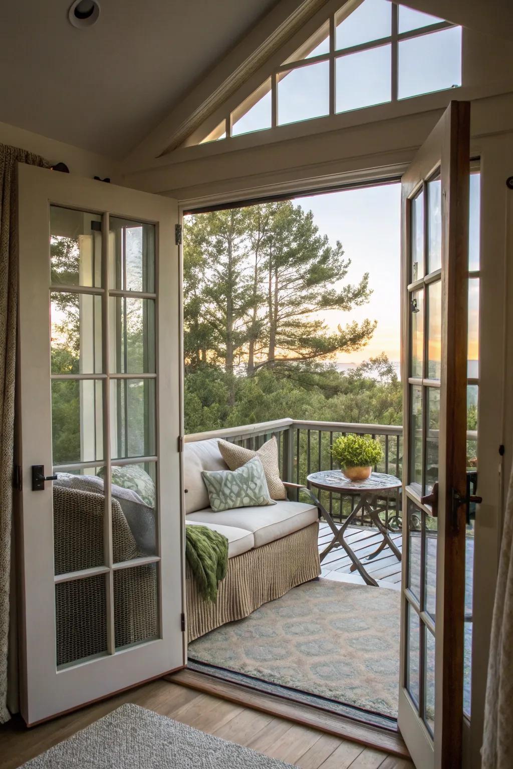 Translucent panes effortlessly bridge internal and external realms.