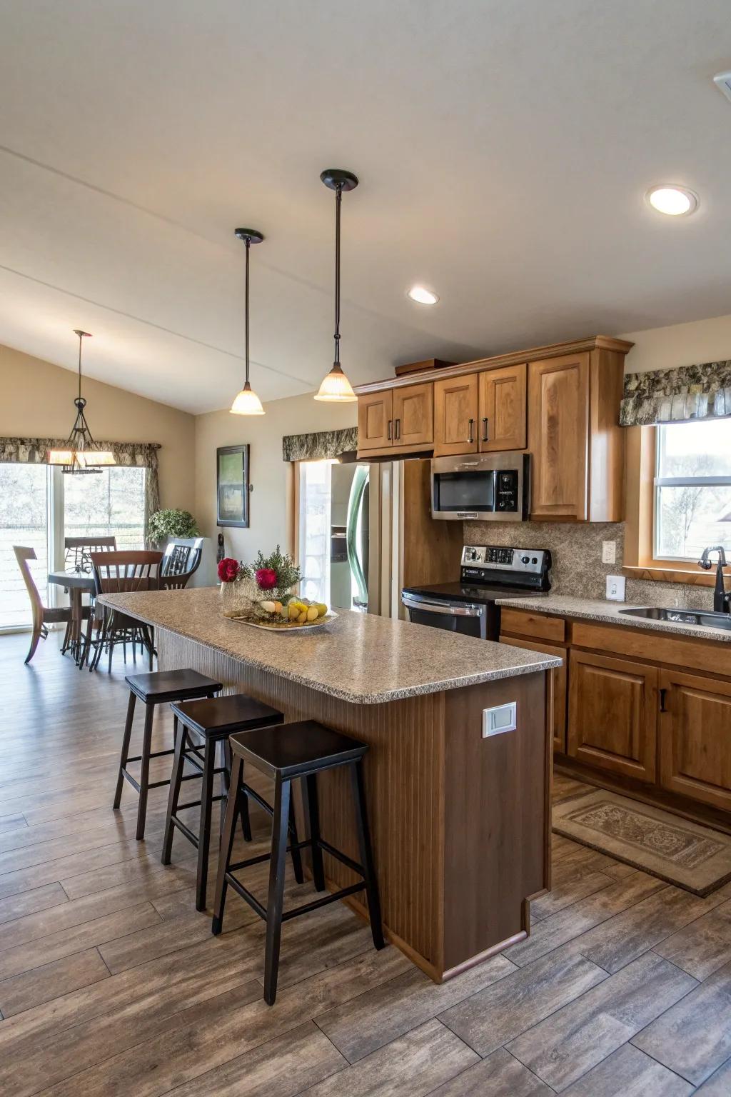 Enhance your kitchen's openness to cultivate a more integrated and friendly living environment.