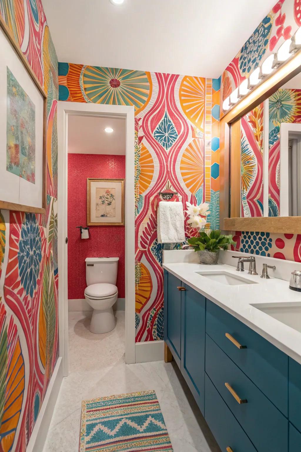 Express yourself with striking wall coverings.