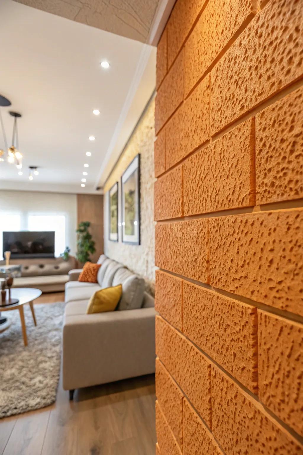 Citrus surface effect introduces understated sophistication.