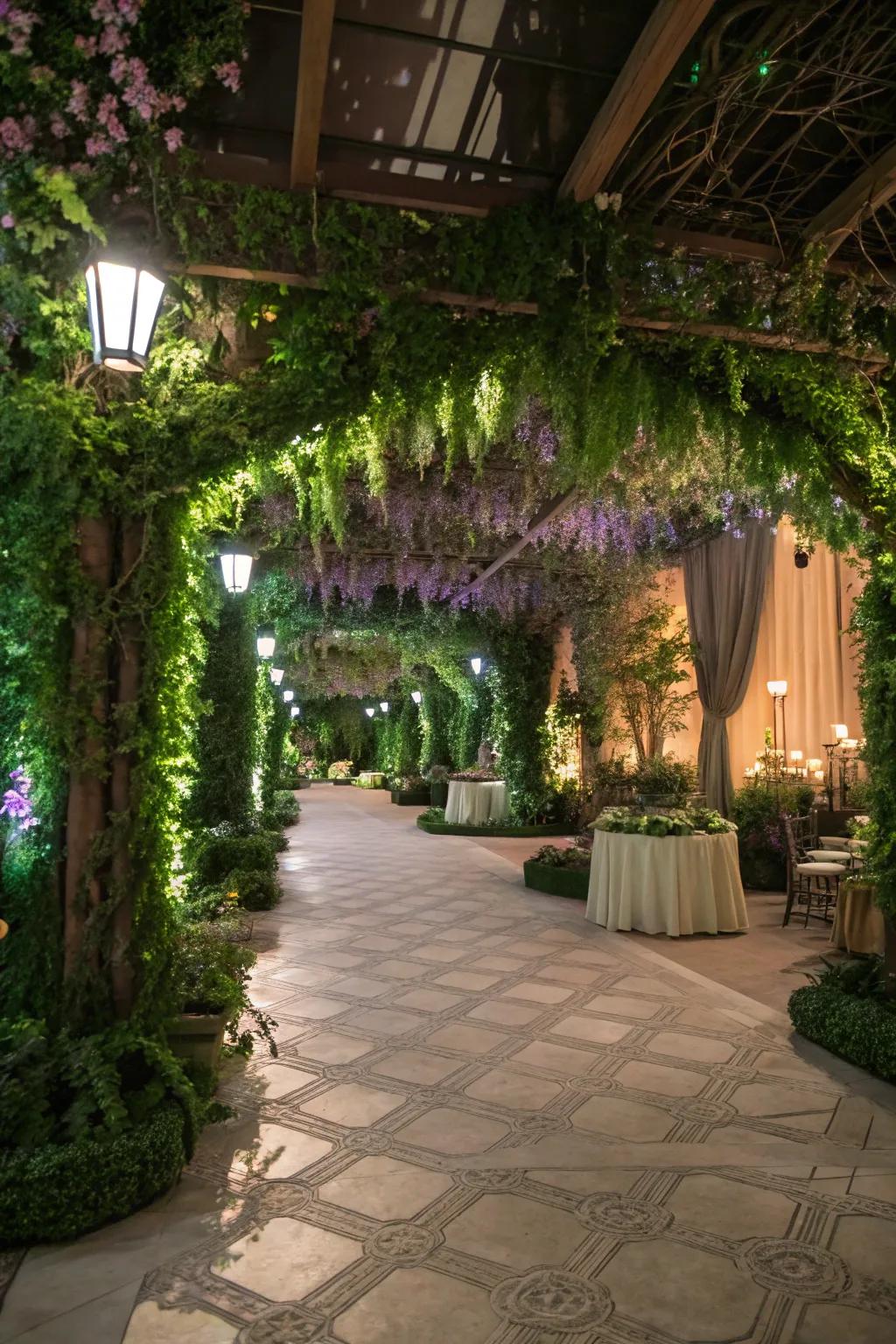 Lush foliage transforms any location into a verdant paradise.
