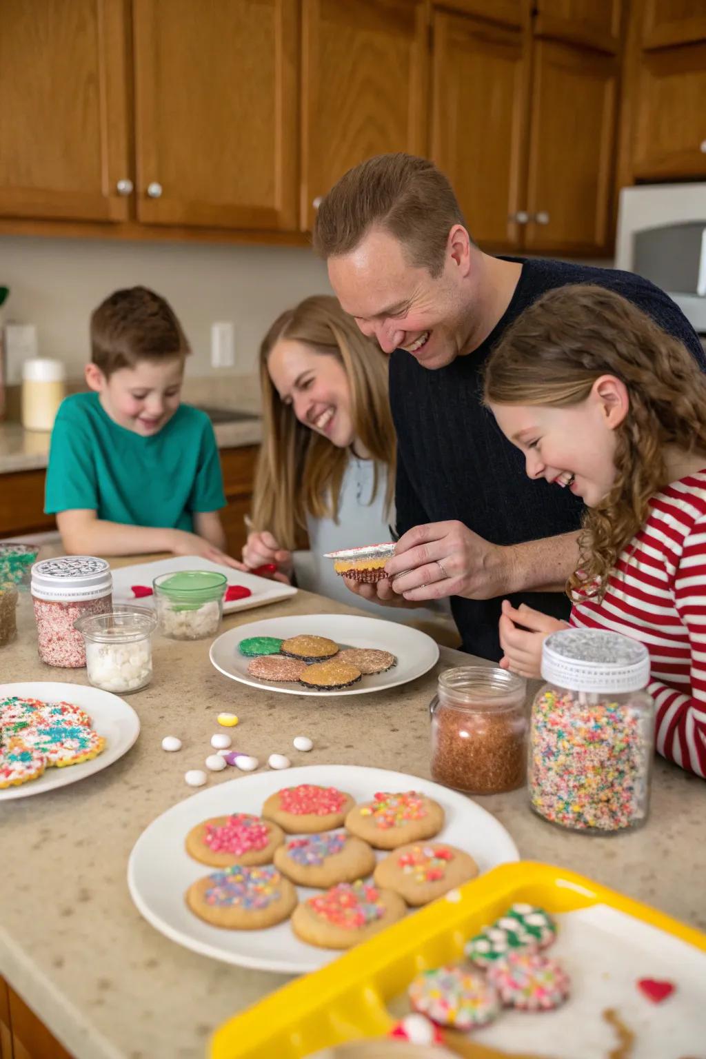 Unleash your creativity by decorating gingerbread figures.