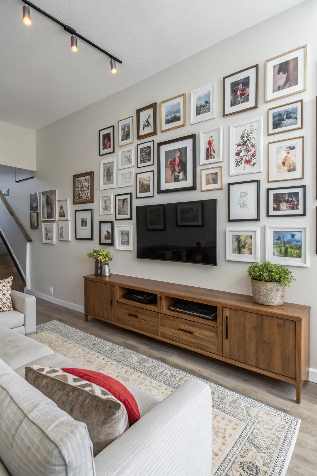 A memory gallery, transformed into a work of art.