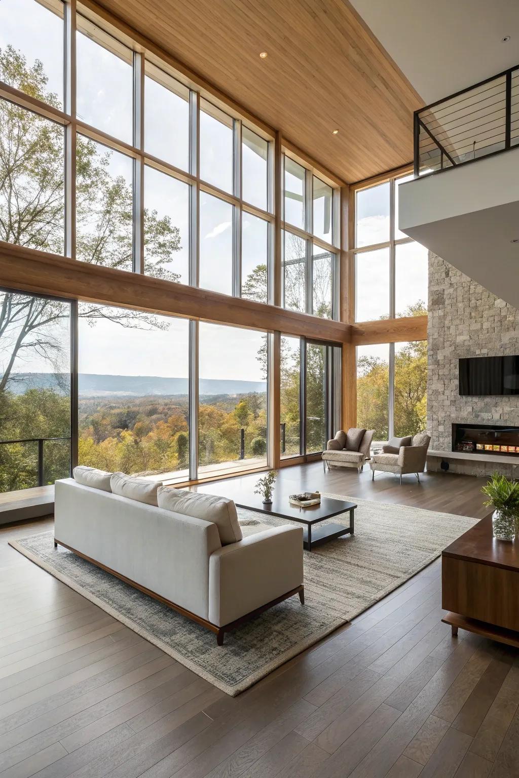Open living spaces promote the unrestricted flow of energy.