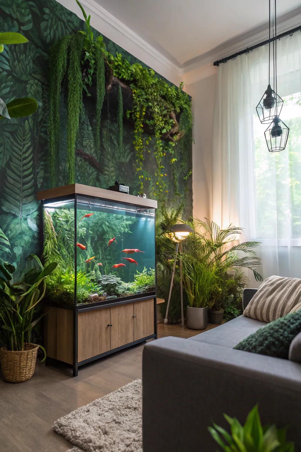 Transform your aquarium into a verdant rainforest paradise.