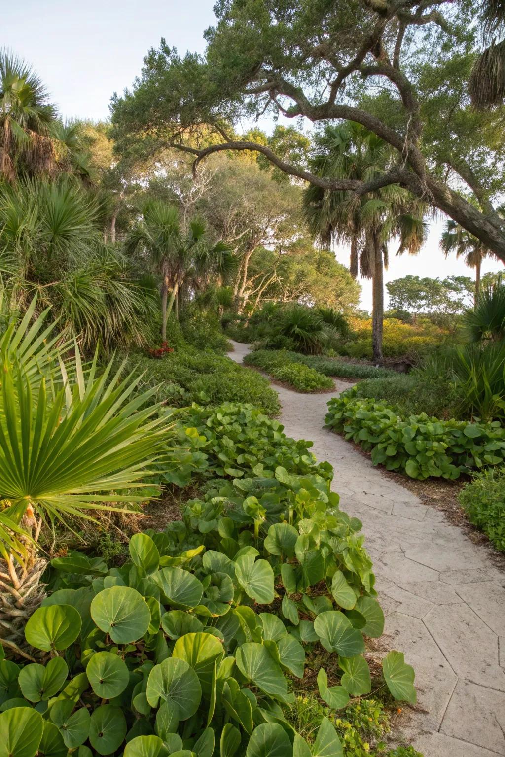 Local plants such as palmettos introduce simplicity and refinement to your Florida garden.