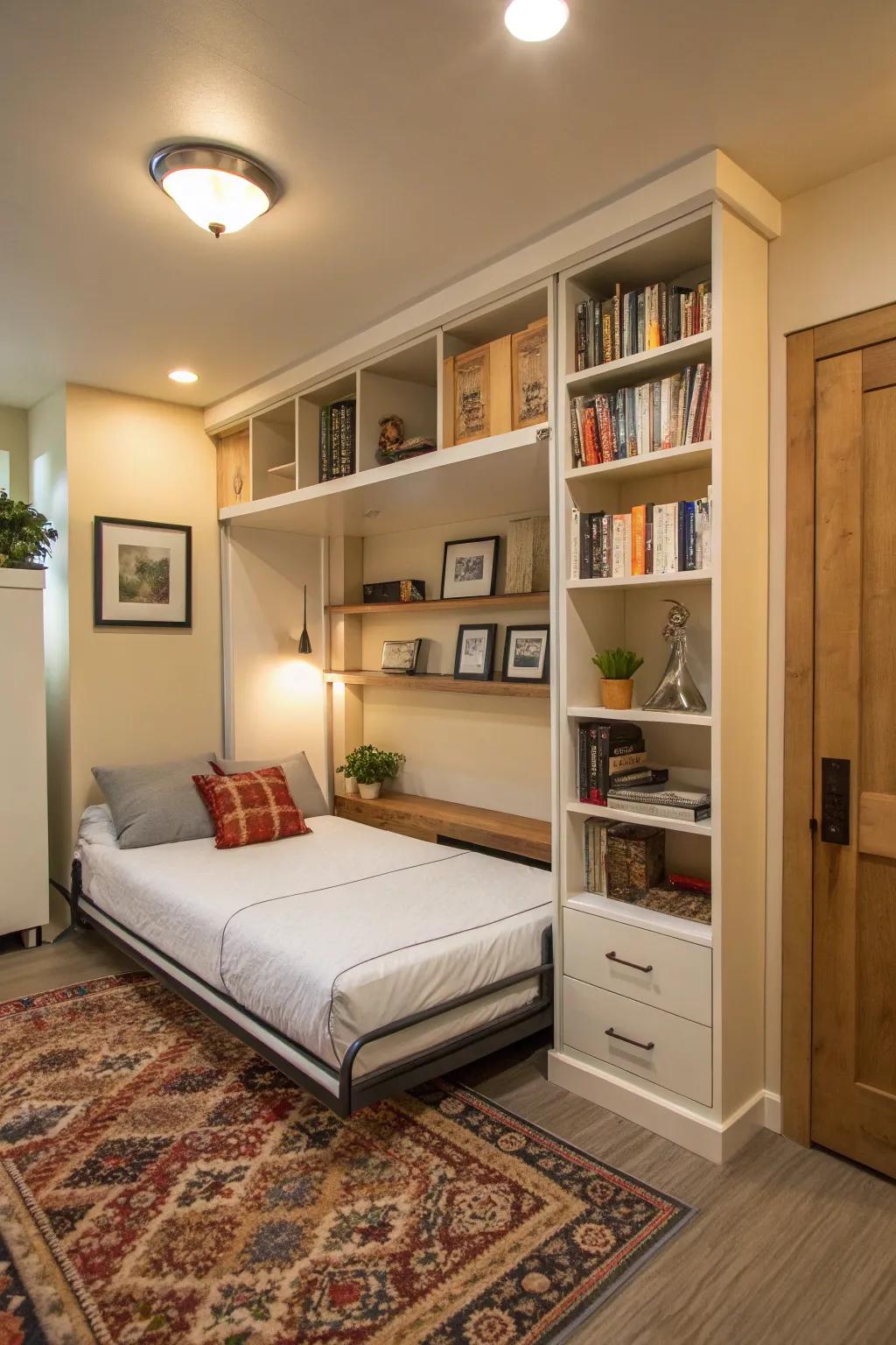 Adaptable beds gracefully combine practicality with modern appeal.