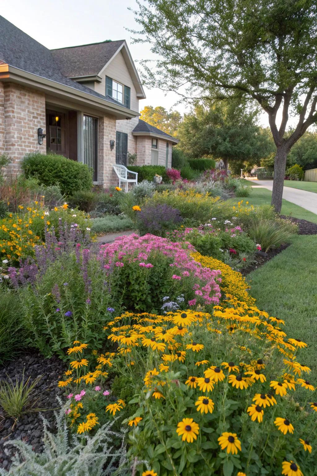 Native plants make for a lively and sustainable front yard.