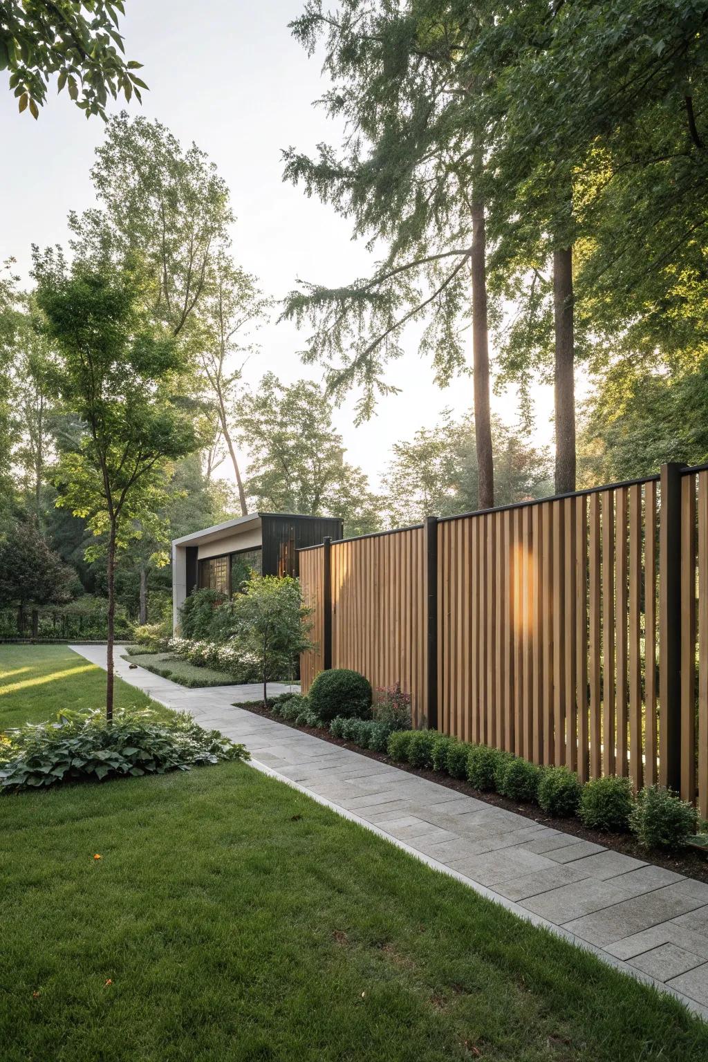 Timber fences are a reliable choice for adding privacy to your front yard.