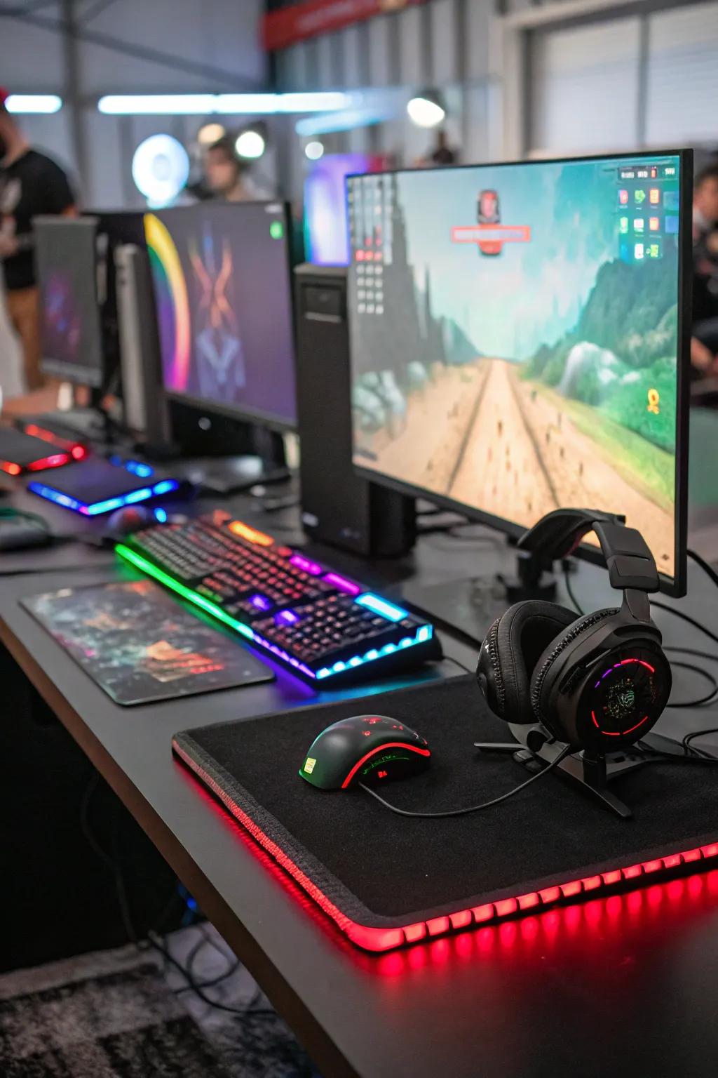 Vibrant RGB lighting enhances your gaming adventures.