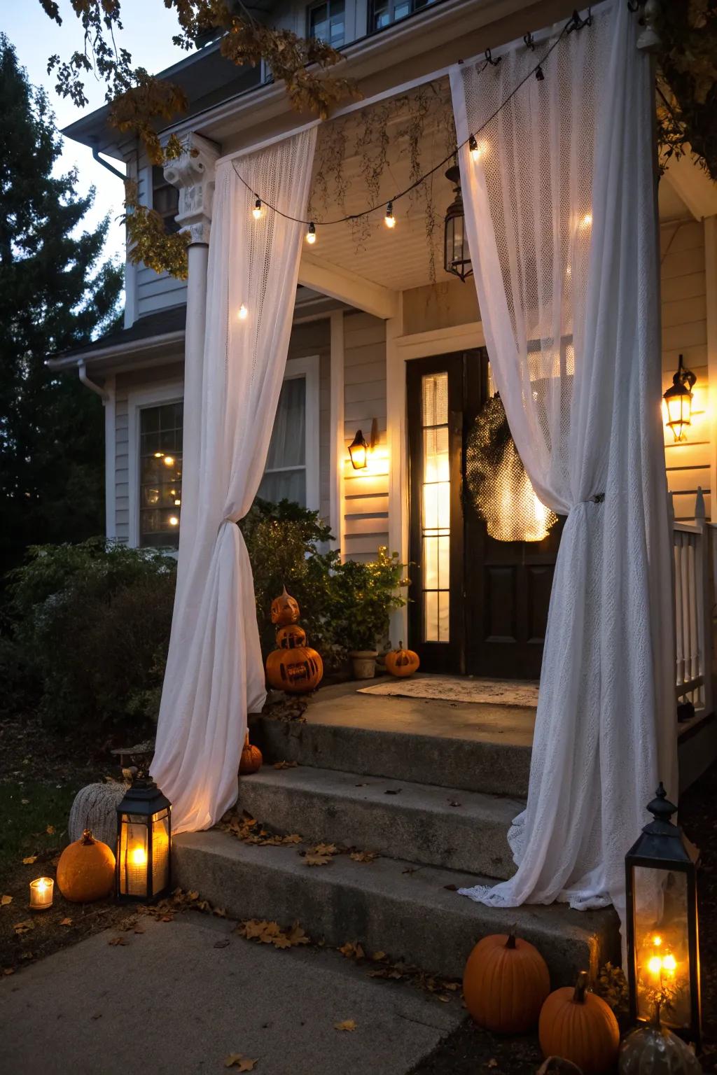 Conjure an eerie entryway to kick off the night with a thrill.
