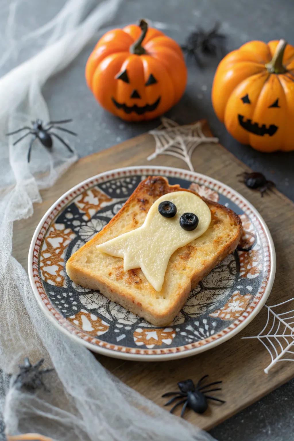 An ethereal grilled cheese, poised to bring a delightful chill to your lunch.