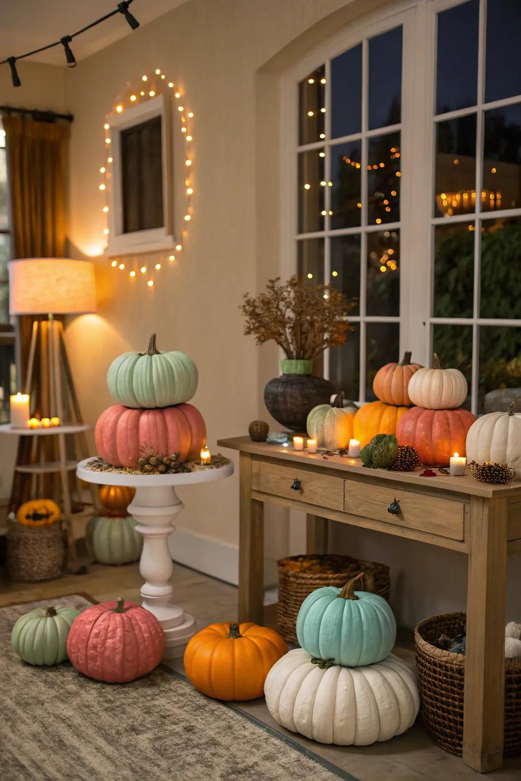 Squashes impart a celebratory feel to any area.