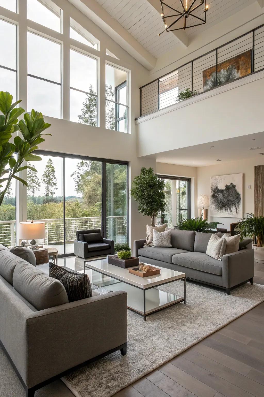 Appreciate the spaciousness with a contemporary, breezy living space design.
