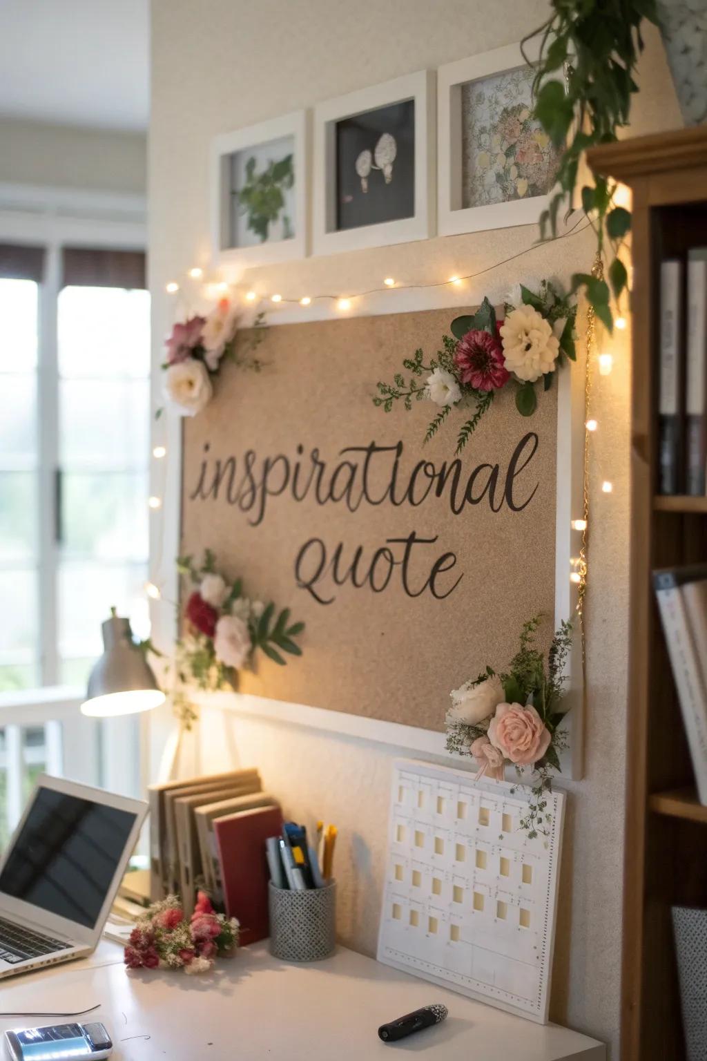 An inspirational spot to commence each day on a positive note.