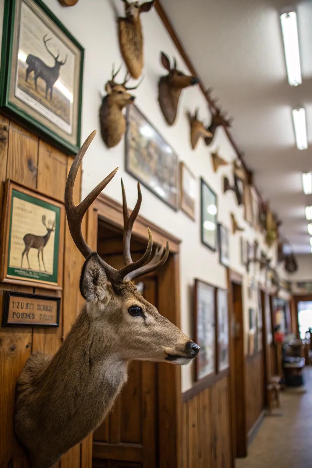 Present your trophies proudly to establish a captivating wall.
