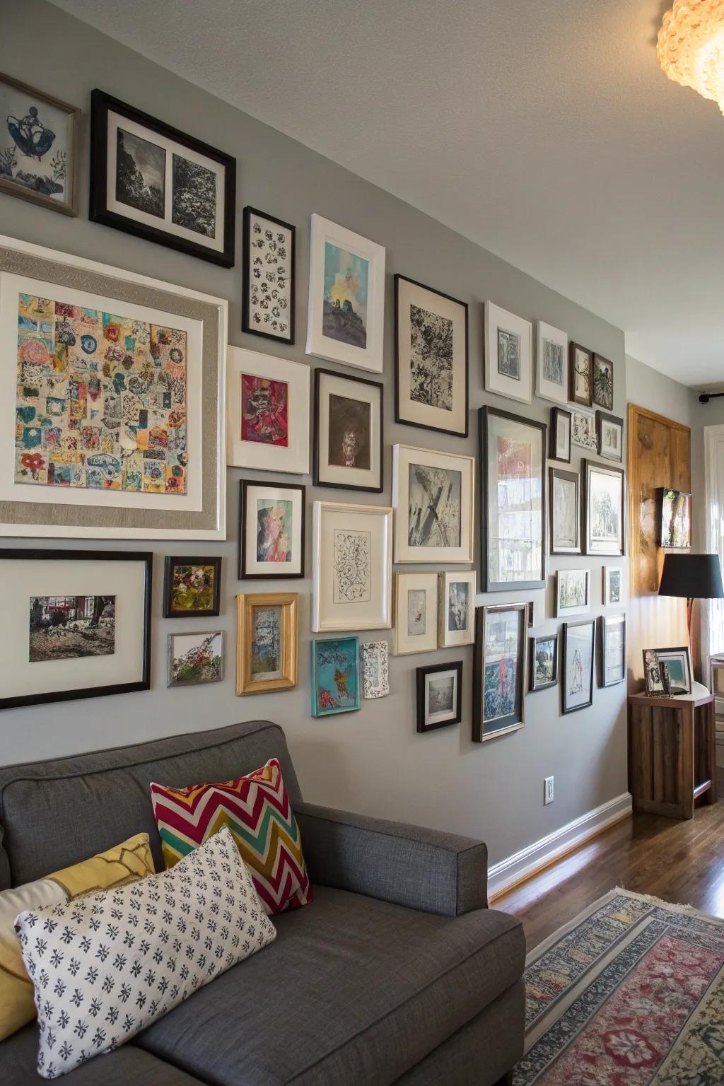 A gallery wall reflecting your unique narrative.