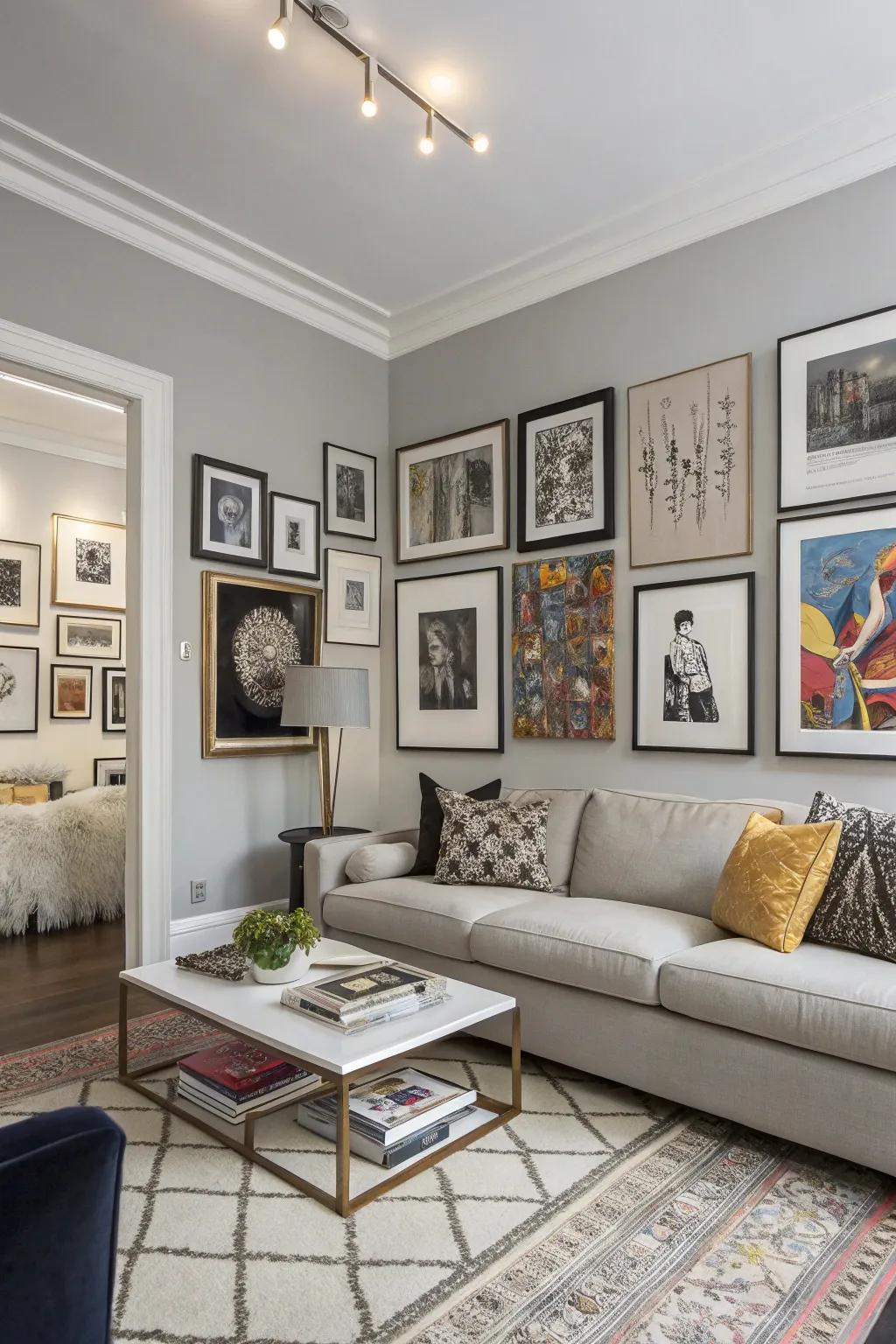 Use a sizable piece as your arrangement's core, then build around it for a traditional aesthetic.