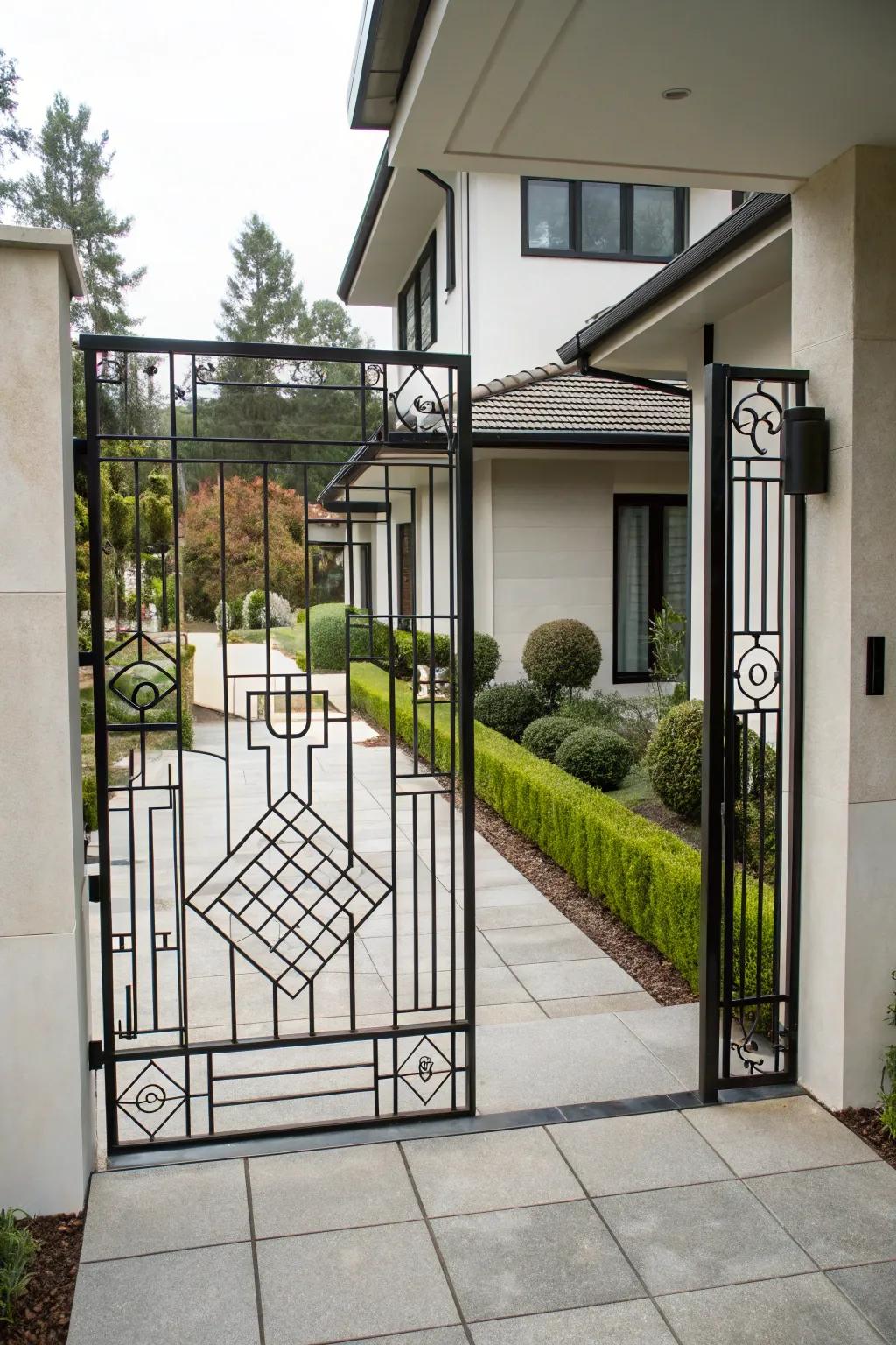 Refined and minimalist metal gate design