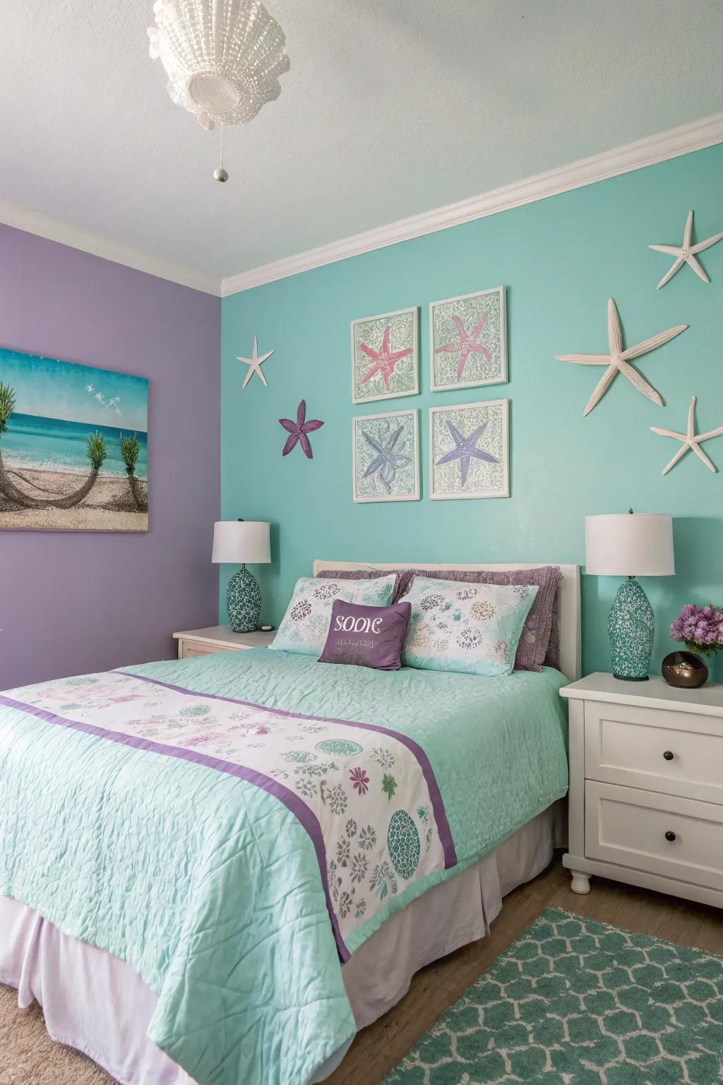 A peaceful color palette drawing inspiration from the sea.