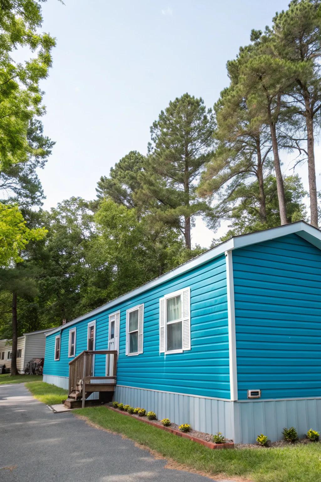 Enhance your mobile home with timeless vinyl cladding.