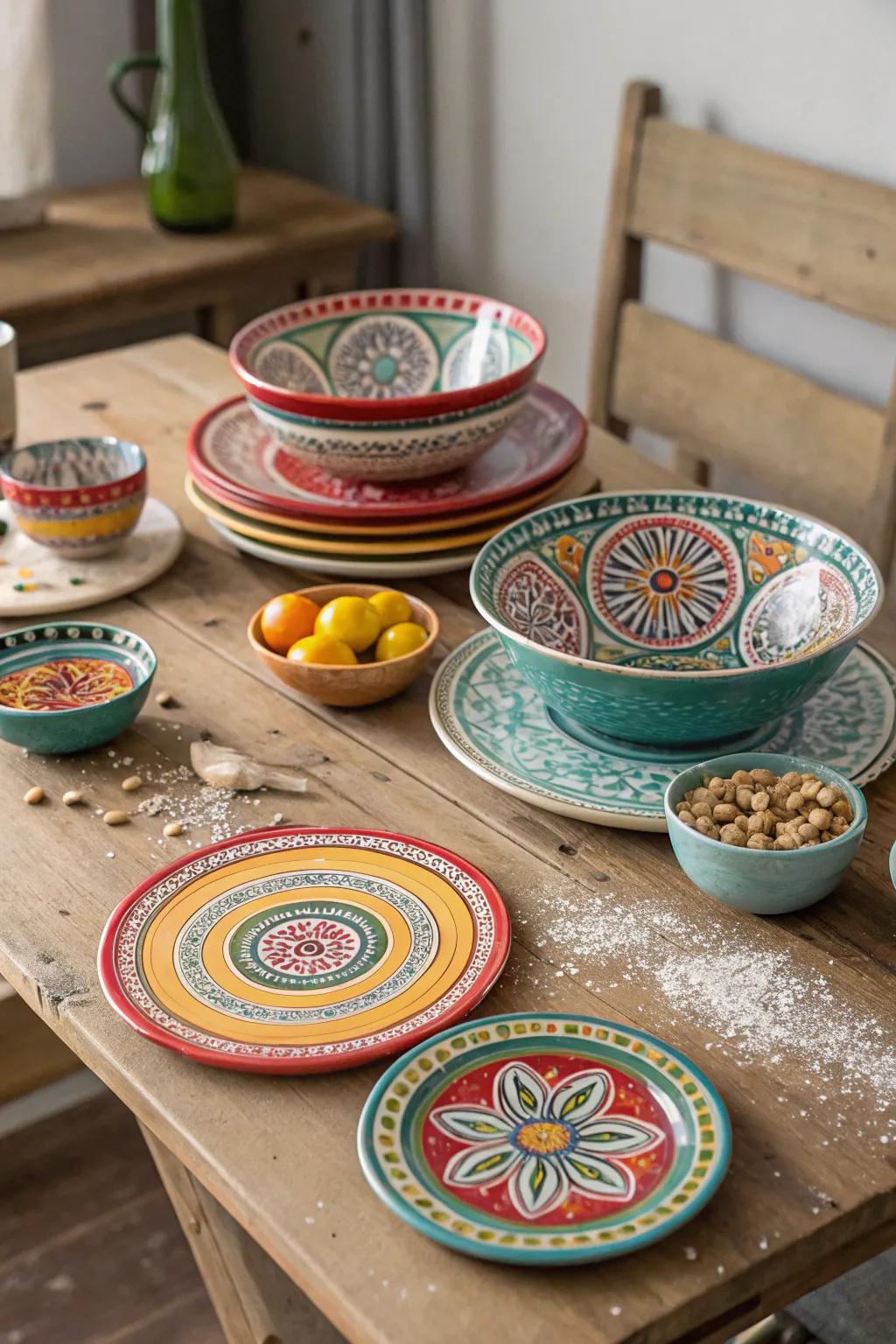 Brilliantly hued Moroccan ceramics that brighten every kitchen.