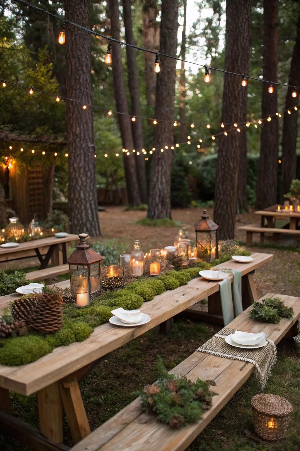 A rustic woodland retreat right in your backyard.