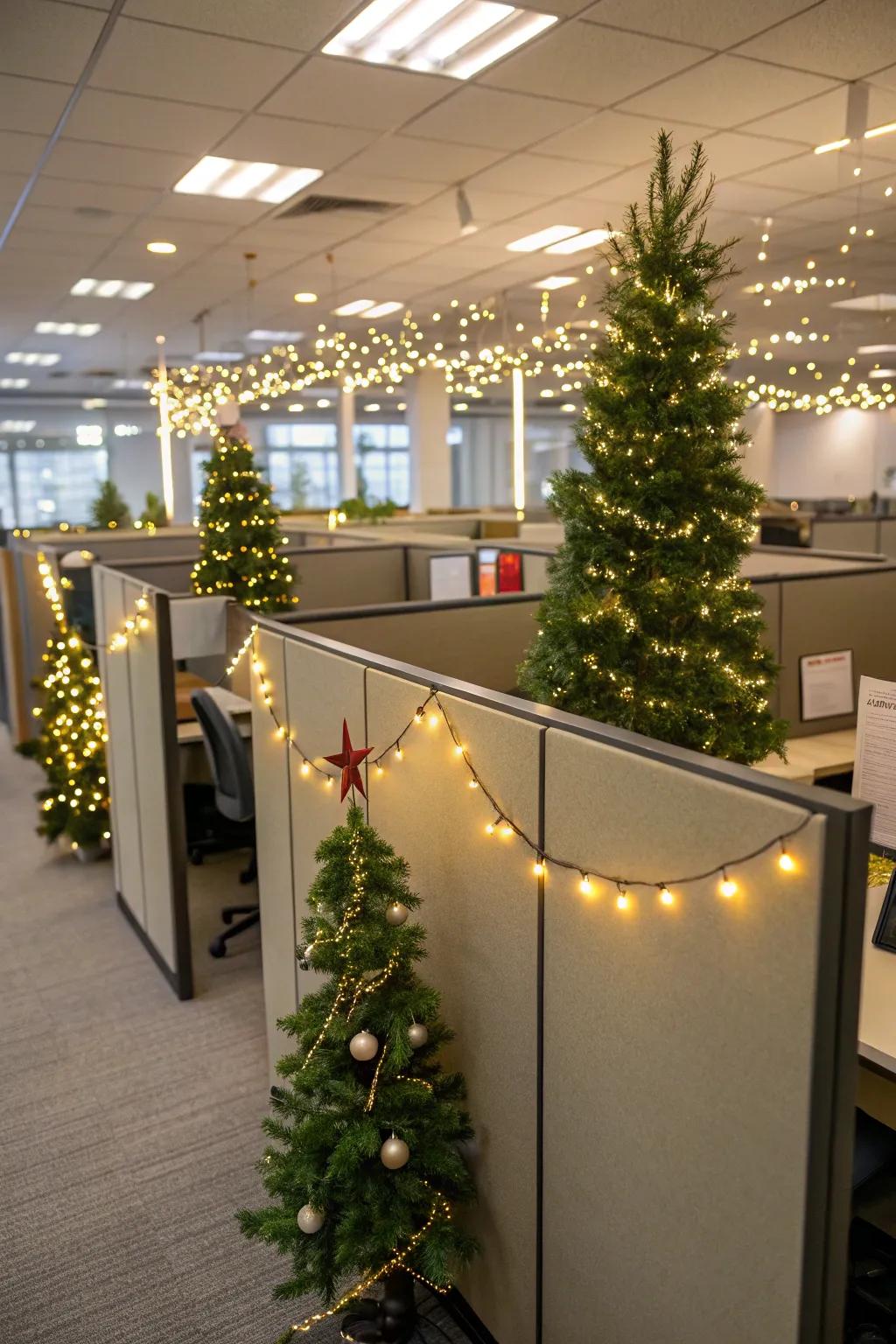 Transform workspaces into celebratory spots with straightforward decorations.