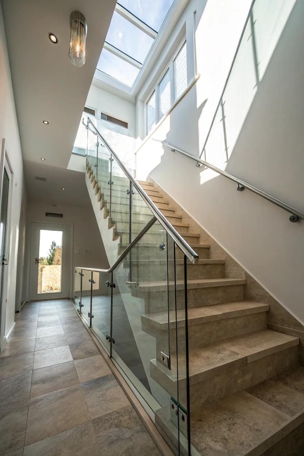 Glass barriers provide a clear view and optimize light exposure in your basement.