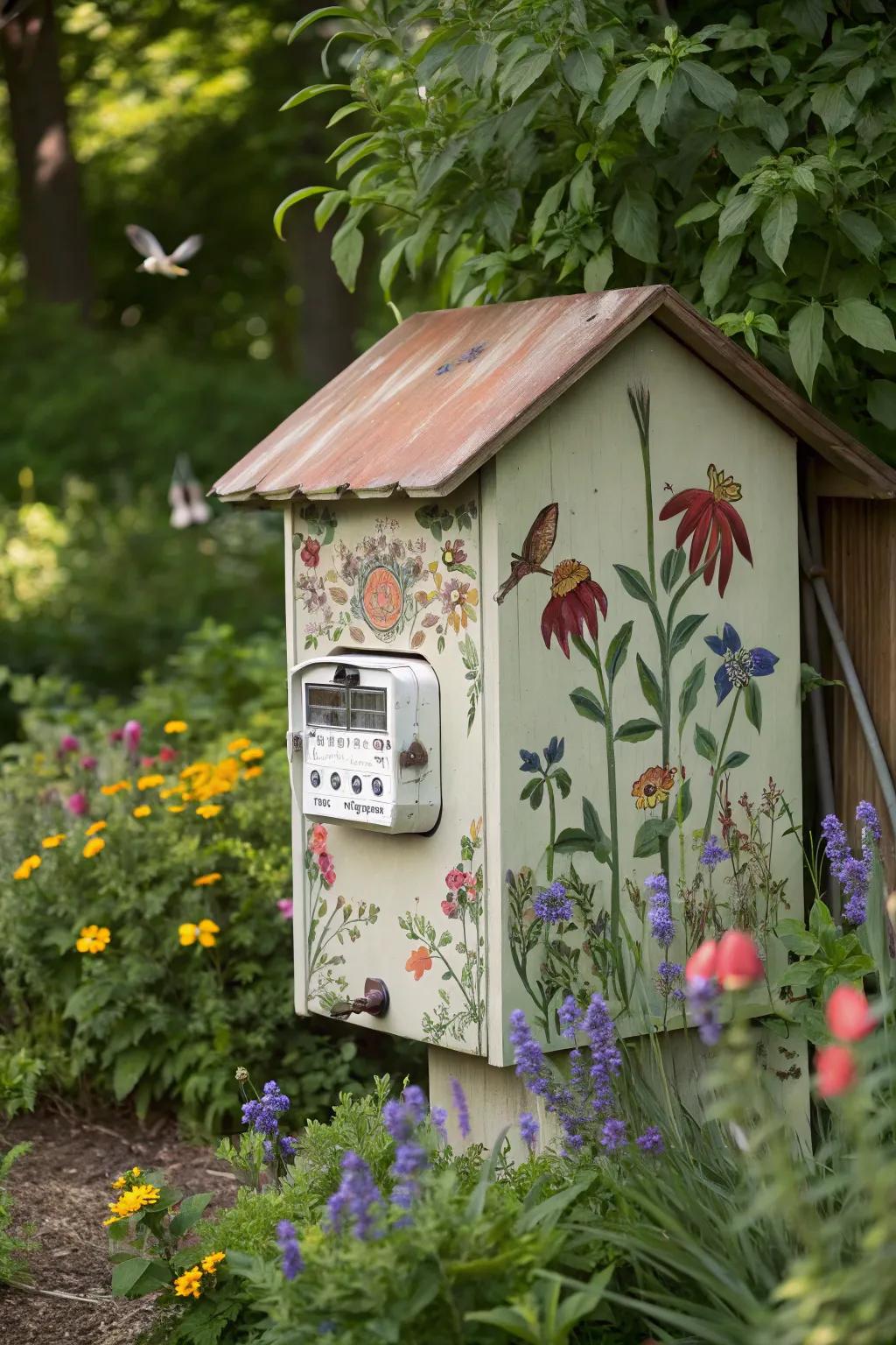 A whimsical bird sanctuary disguise enhances any garden’s appeal.